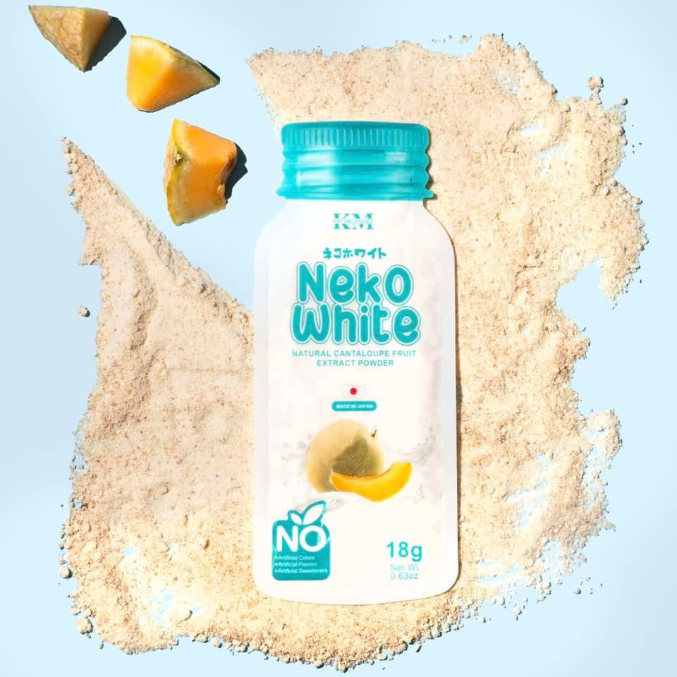 KM Neko White Natural Cantaloupe fruit Extract Powder 10 sachet x