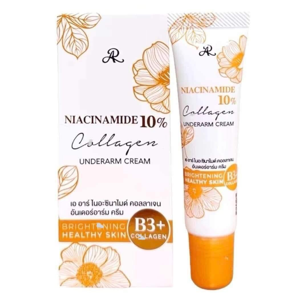 AR Niacinamide 10% Collagen Underaram Whitening Cream 15 ml My Care Kits AR Niacinamide 10% Collagen Underaram Whitening Cream 15 ml My Care Kits