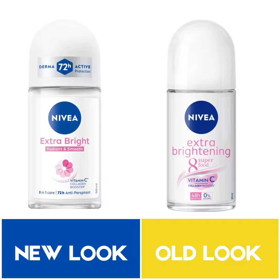 Nivea Extra Bright Radiant and Smooth Deodorant 50ml – My Care Kits