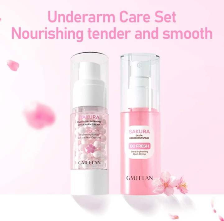 Gmeelan Sakura Gluta Deodorant SPRAY Go Fresh Antiperspirant Sp