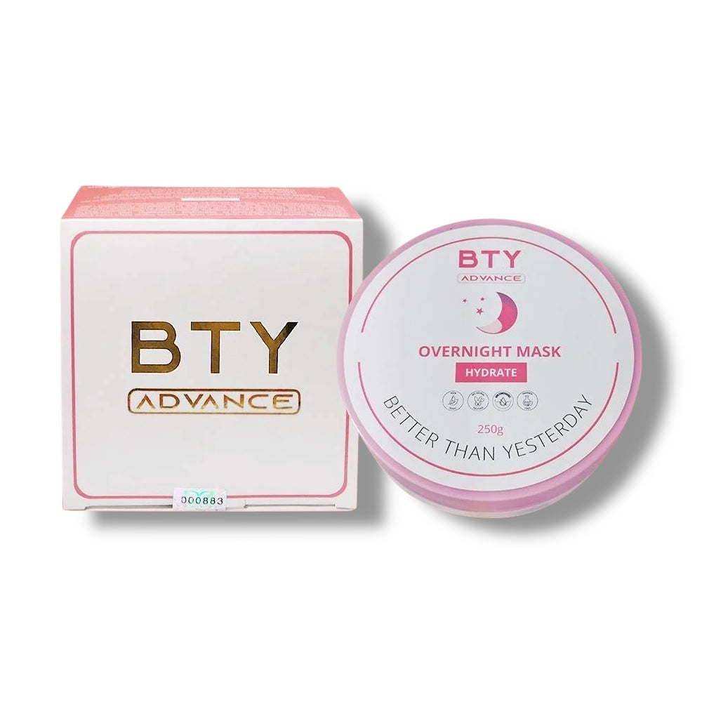 パック・フェイスマスク Bty advance overnight mask hydrate BTY Advance - Overnight Mask Hydrate 250g – My Care Kits