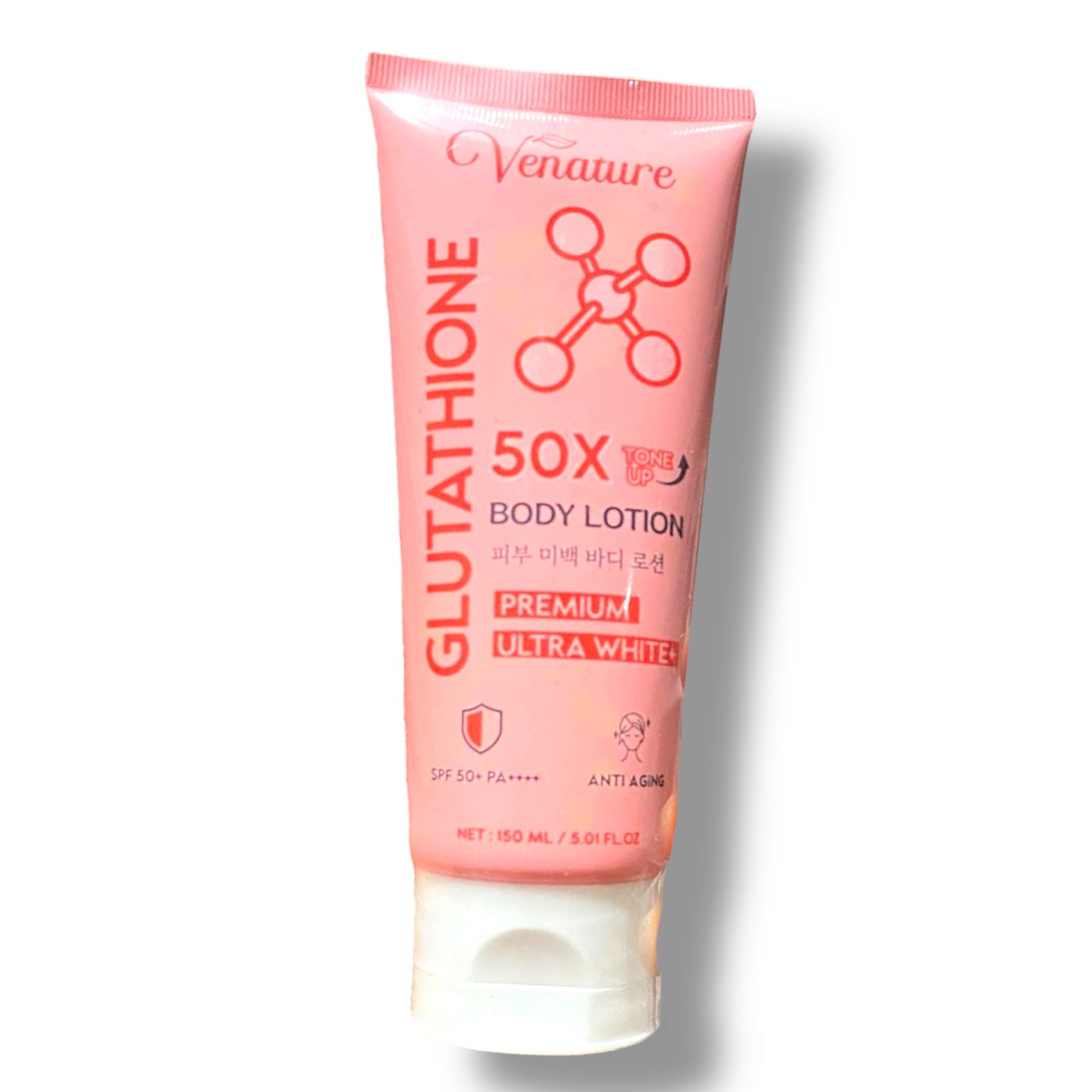 Venature - Glutathione 50X Body Lotion - Premium Ultra White SPF 50+ PA++++ 150 ml Venature - Glutathione 50X Body Lotion - Premium Ultra White SPF 50+ PA++++ 150 ml