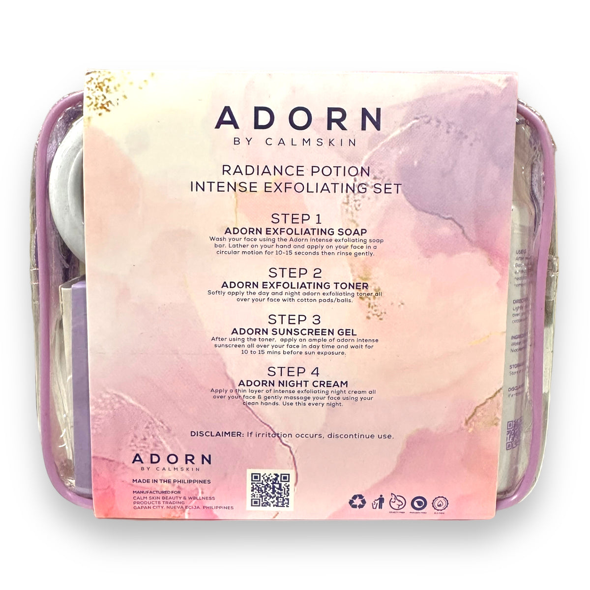 Adorn Radiance Potion Intense Exfoliating Set My Care Kits