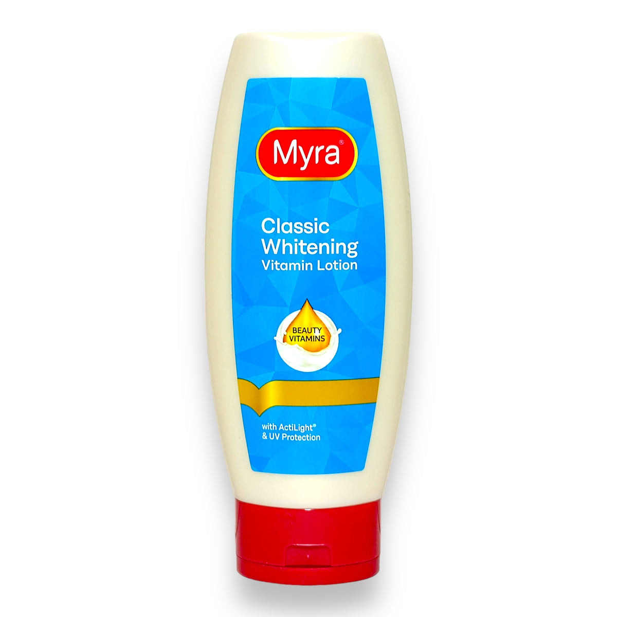 Myra E Classic Whitening Vitamin Lotion 400 ML ( light blue ) My Care Kits
