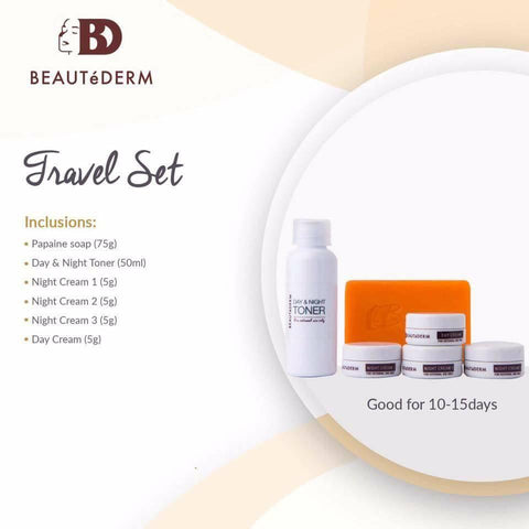 Beautederm Travel Set ( small ) - 50 ML toner , 5 grams cream