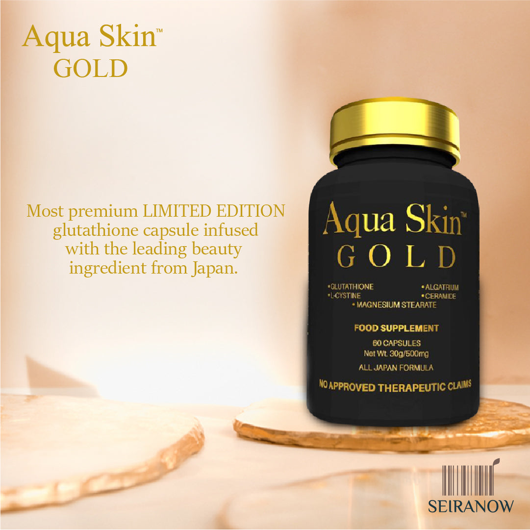 Aqua Skin Gold Capsule - 60 counts ( black)