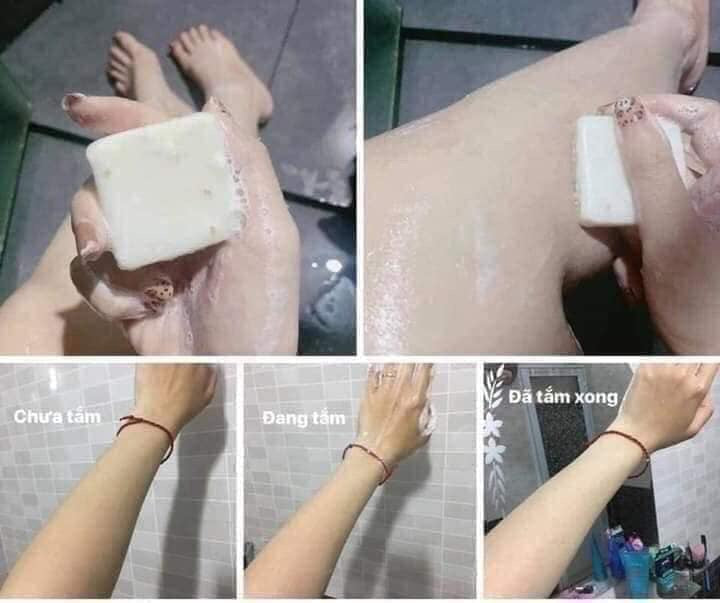 bleaching soap before and after