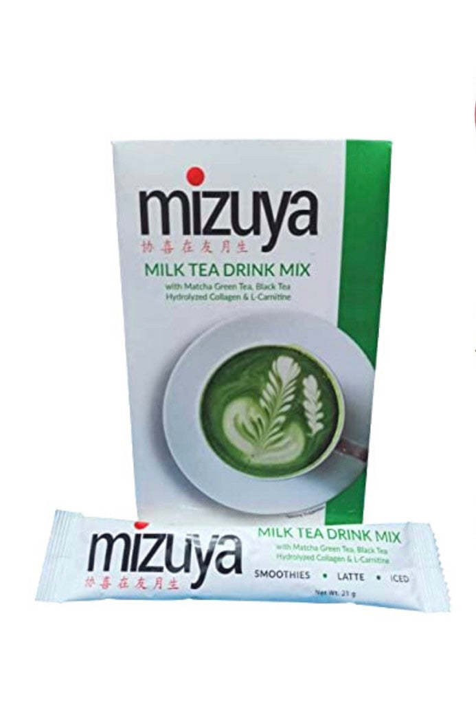 Mizuya Matcha SLIMMING milk Tea Anti aging Detox Drink 5 sachet