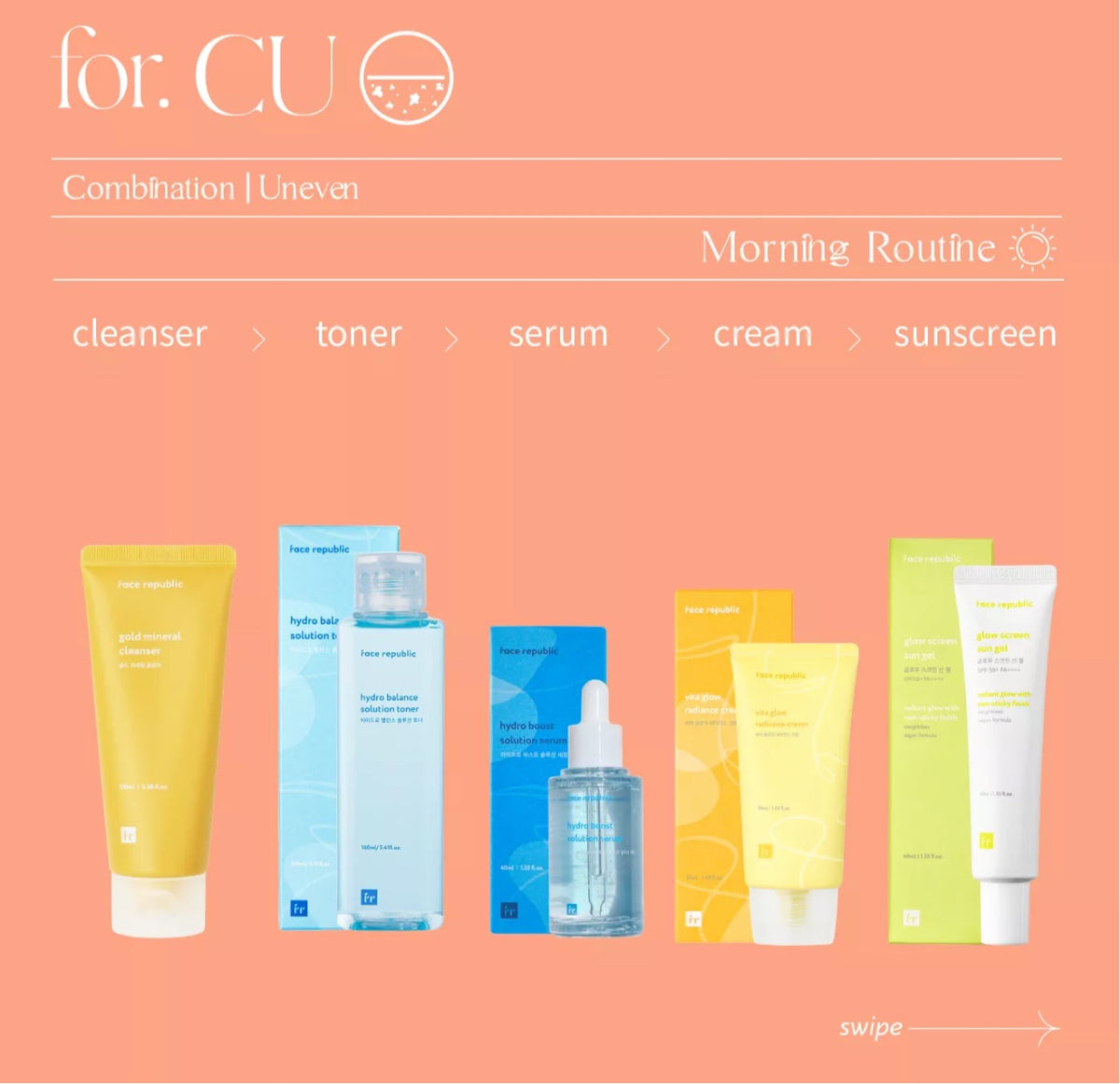 Face Republic Gold Mineral Cleanser 100ml My Care Kits