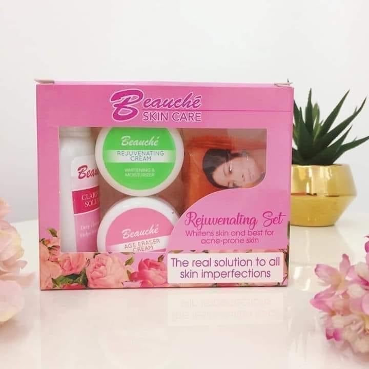 Beauche Skin care Rejuvenating set (light pink box) – My Beauche Skin care Rejuvenating set (light pink box) – My