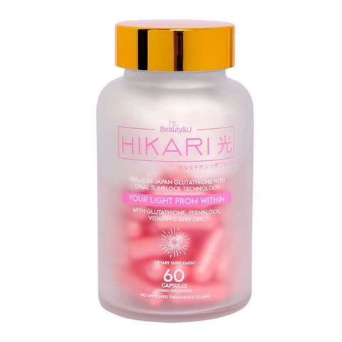 Hikari ULTRA Gluta Capsule | Premium Japan Glutathione with Oral Sunblock Technology - 60 caps