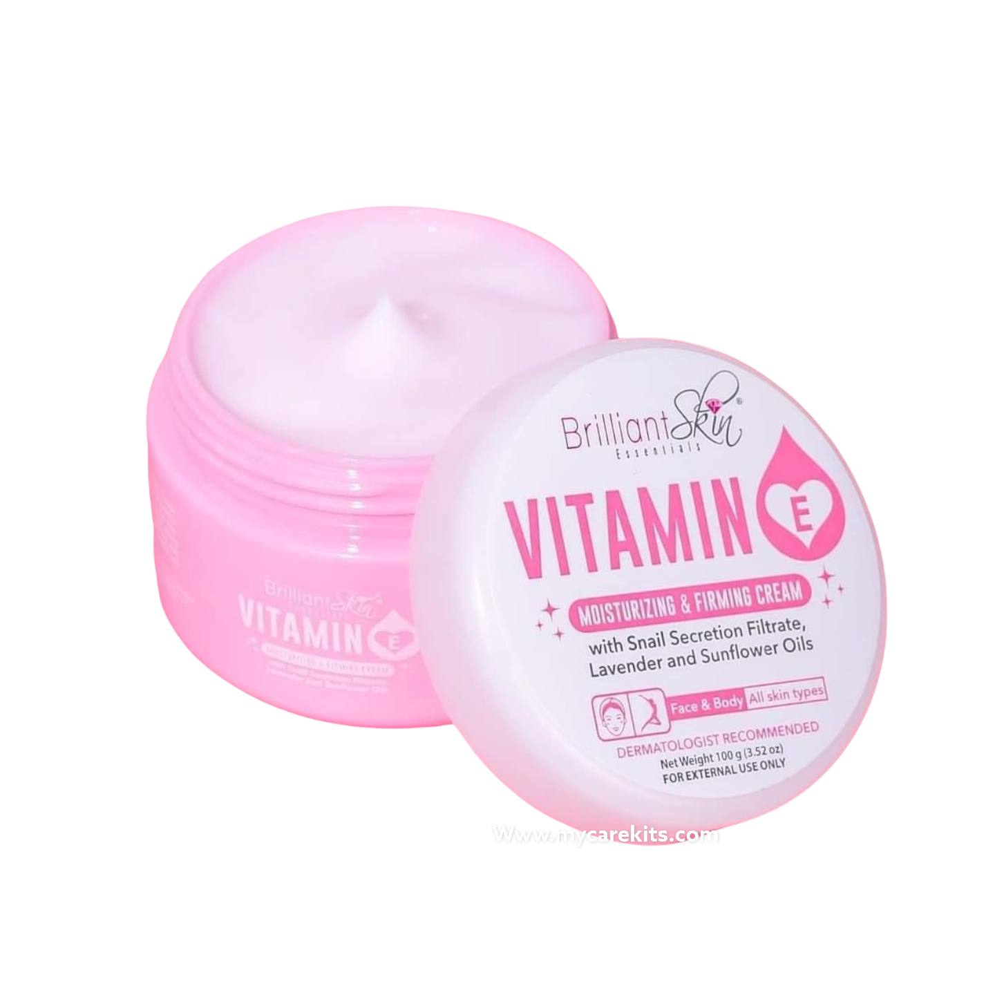 Brilliant Skin Essentials Vitamin E Moisturizing and Firming Cream 100g