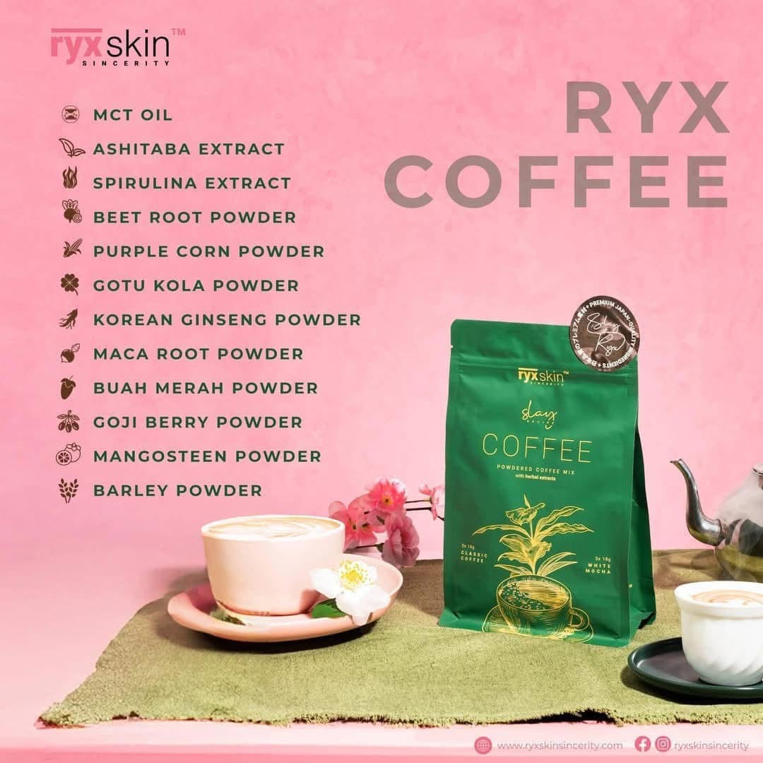 Ryx Skin - Slay Recipe Coffee - Powdered Coffee Mix with Herbal Extract