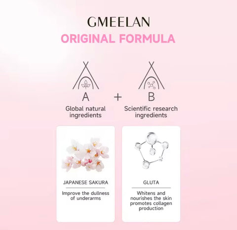 GMEELAN - Sakura GLUta Whitening Underarm Cream - 50X Brightening Booster Sakura Pearl Capsules 30g