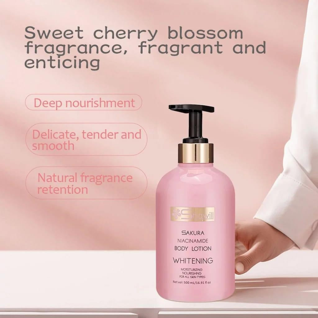 Shawill - Sakura Niacinamide Body Lotion 500 ml ( Pink ) – My Care