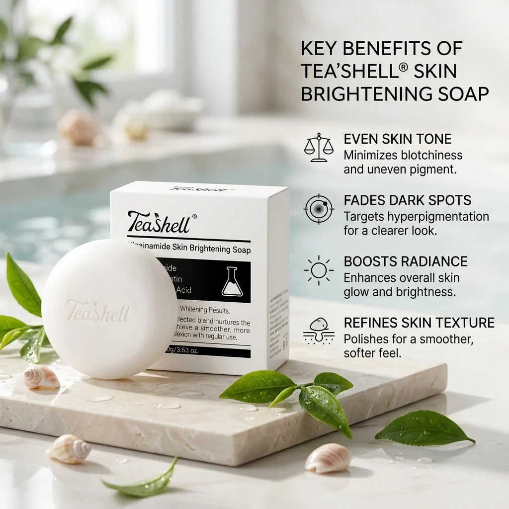 Tea Shell - Niacinamide Skin Brightening Soap – 100g