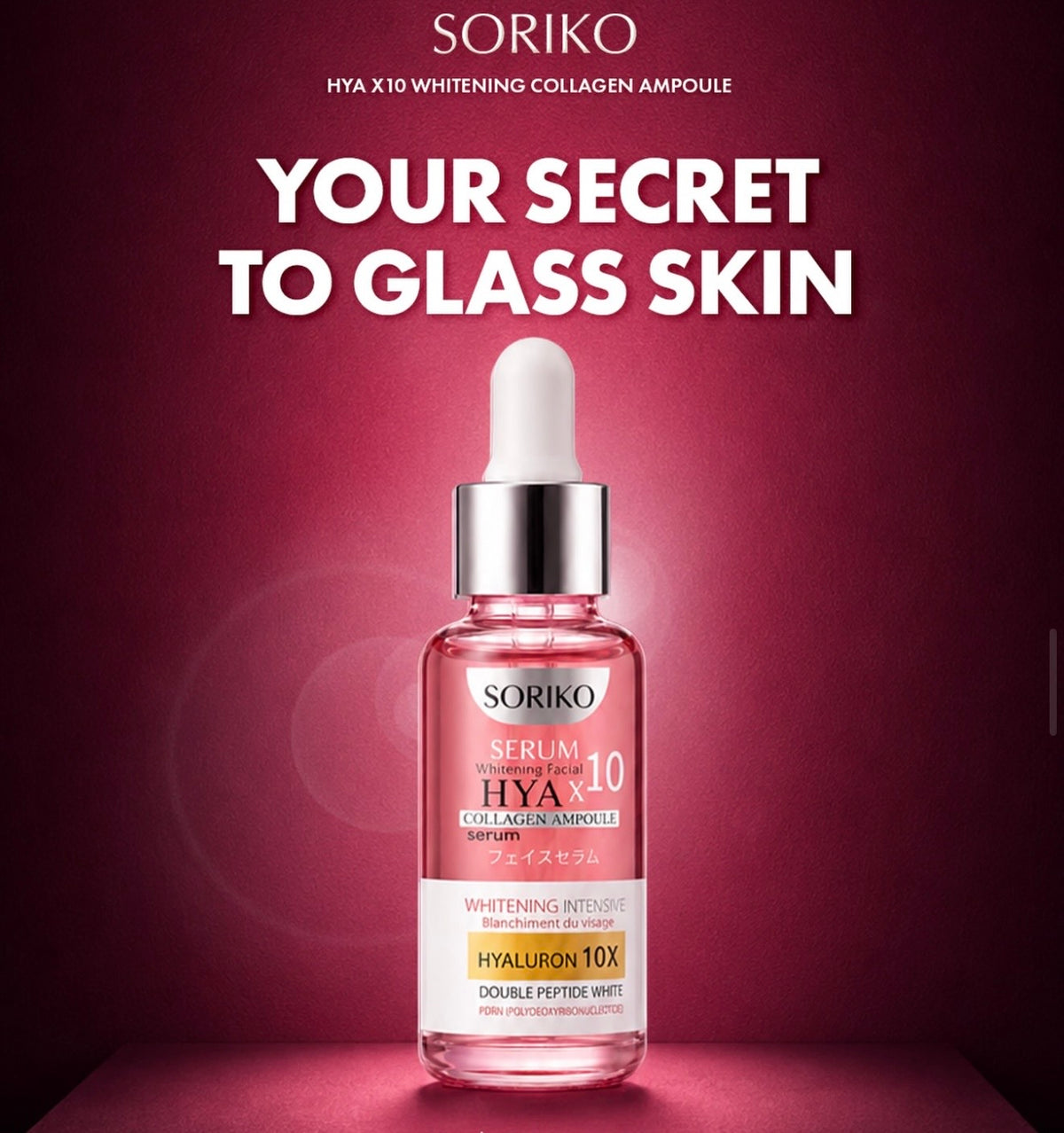 SORIKO - HYA X10 Collagen Ampoule Serum – 30ml