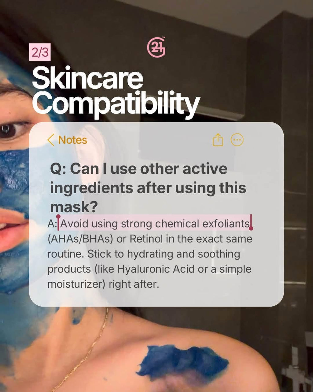 G21 - Morrocan Blue Nila Powder Glow Boosting Mask 200g