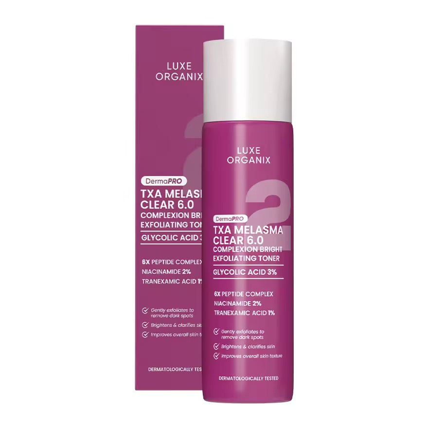 Luxe Organix - TXA Melasma Clear 6.0 Complexion Bright  “EXFOLIATING TONER” - 150ml