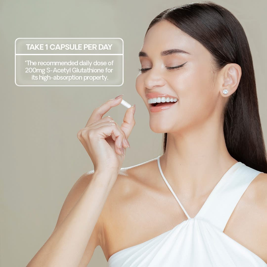 Soft glow New moon 200mg S-Acetyl Glutathione Whitening 30caps