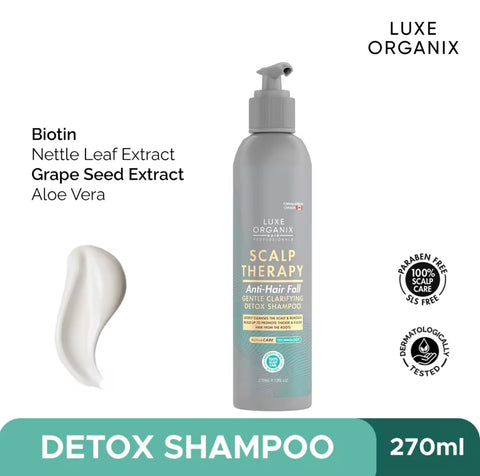 LUXE ORGANIX - Scalp Therapy Anti-Hair Fall Gentle Clarifying Detox Shampoo 270 ml ( SHAMPOO )