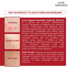 Luxe Organix - Salicylic Acid 2% Acne Rescue Serum Antibacterial Body Wash 500ml