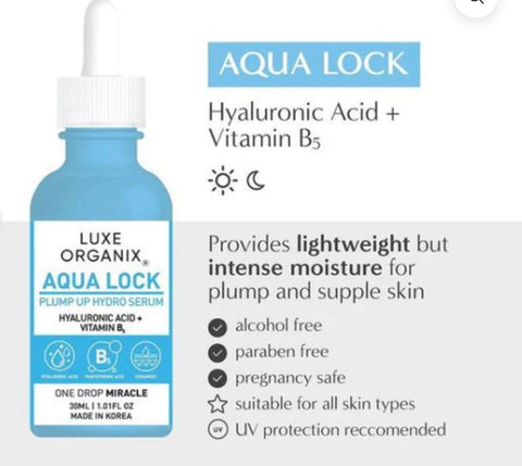 Luxe Organix - AQUA LOCK Hyaglow White serum 30 ml