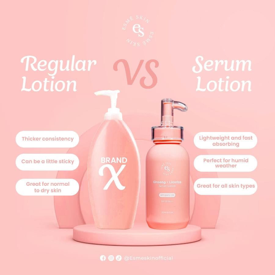 Esme Skin - Ginseng + Licorice Serum Lotion with Goat Milk SPF 50 PA