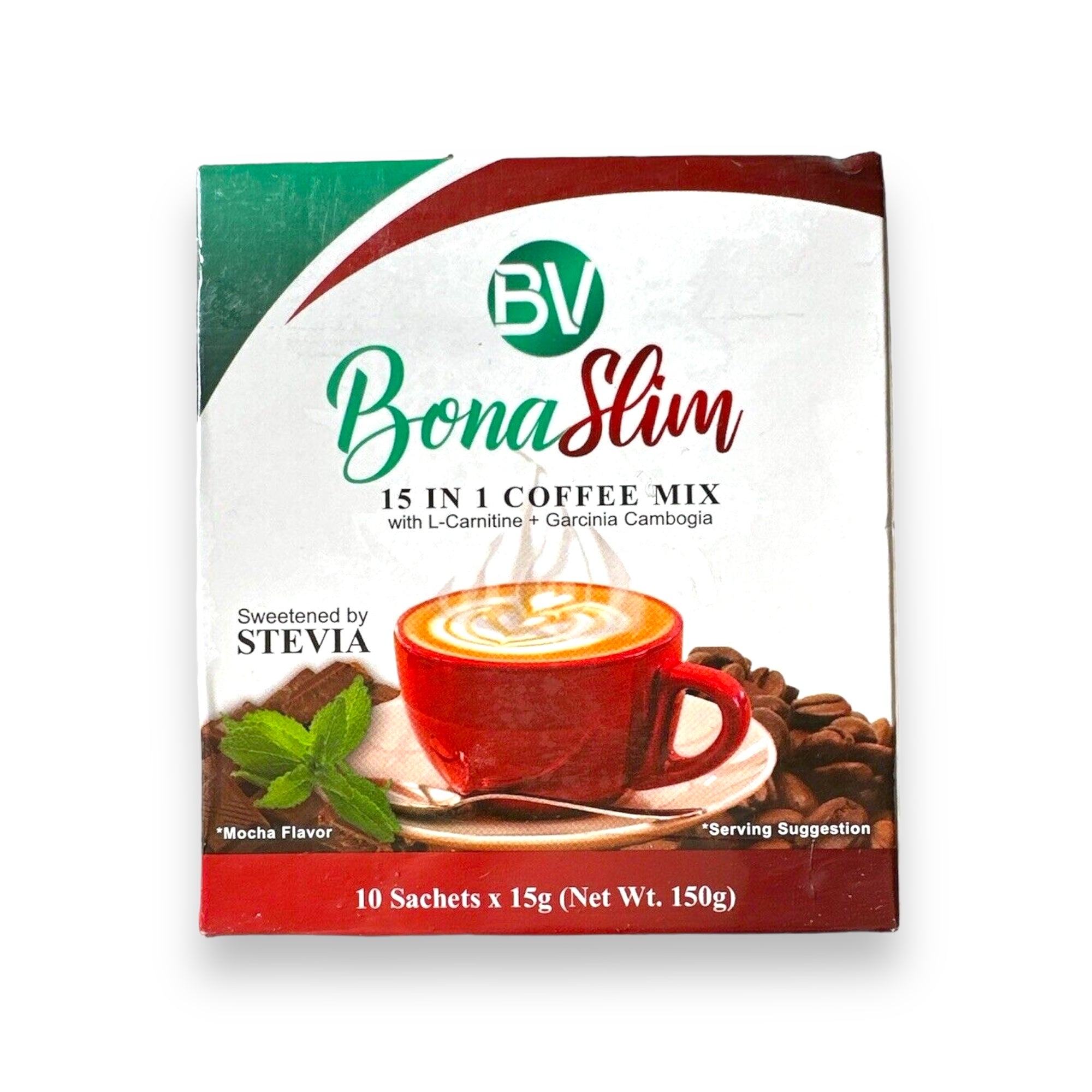 BV - BONA SLIM 15 in 1 Coffee Mix 10 x 15g