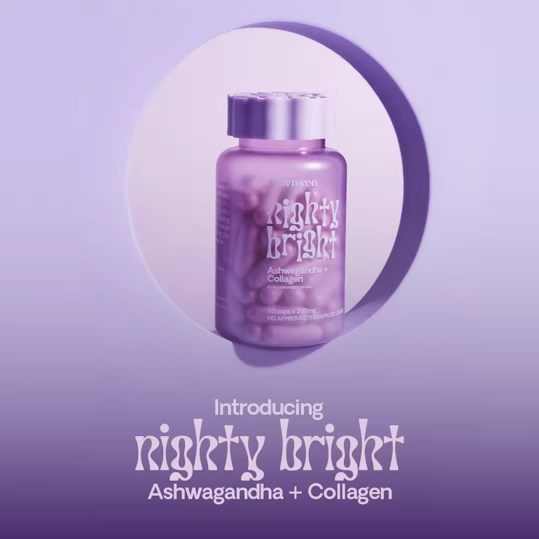 Newmoon - Nighty Bright Ashwagandha + Collagen Food Supplement 60caps