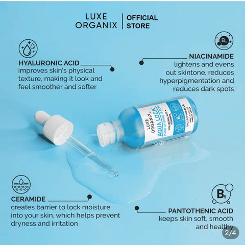 Luxe Organix - AQUA LOCK Hyaglow White serum 30 ml