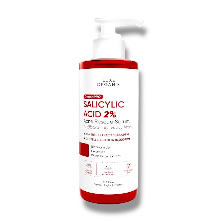Luxe Organix - Salicylic Acid 2% Acne Rescue Serum Antibacterial Body Wash 500ml