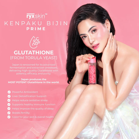 Ryx Skin Kenpakubijin Glutathione Capsul | 62 capsule | made in Japan