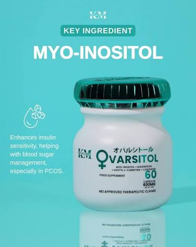 KM - OVARSITOL  Food Supplement - 60 capsules 600 mg
