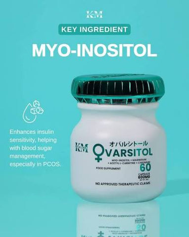 KM - OVARSITOL  Food Supplement - 60 capsules 600 mg