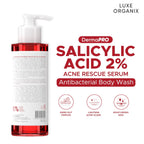 Luxe Organix - Salicylic Acid 2% Acne Rescue Serum Antibacterial Body Wash 500ml