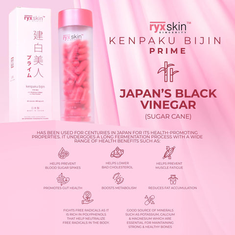 Ryx Skin Kenpakubijin Glutathione Capsul | 62 capsule | made in Japan