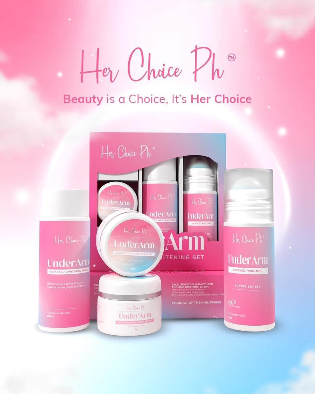 Her Choice Ph - Underarm Whitening Set