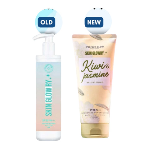 Perfect Glow - SKIN GLOWRY - Kiwi & Jasmine Brightening Water Based Beauty Lotion SPF 50 PA+++ 200ml