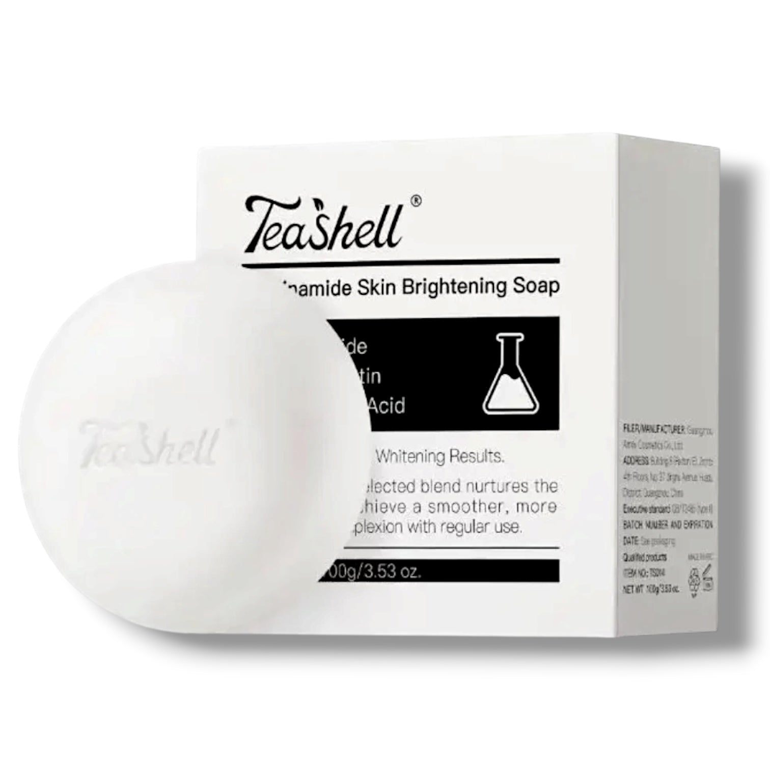 Tea Shell - Niacinamide Skin Brightening Soap – 100g