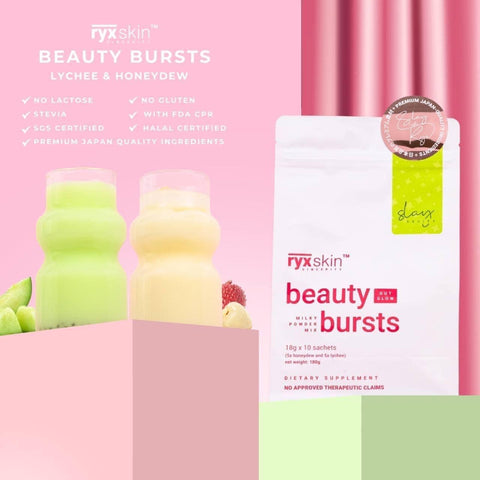 Ryx Skin - Beauty Burst ( Honeydew & Lychee ) 18g x 10 - GREEN