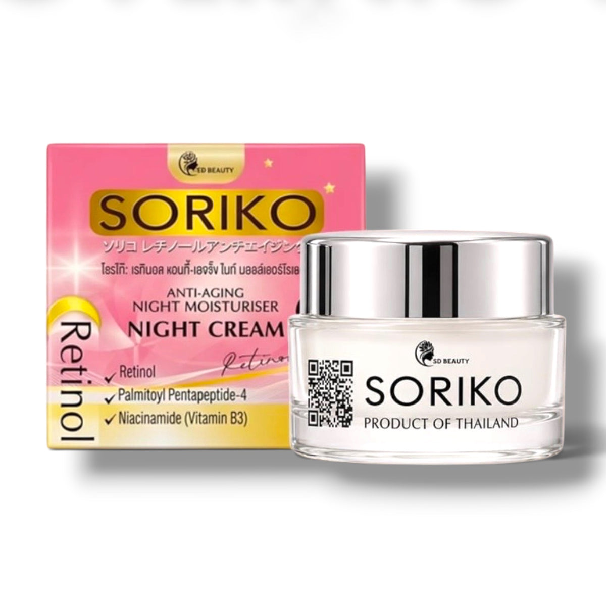SORIKO - Retinol Anti-Aging Night Moisturizer - Night Cream 30g