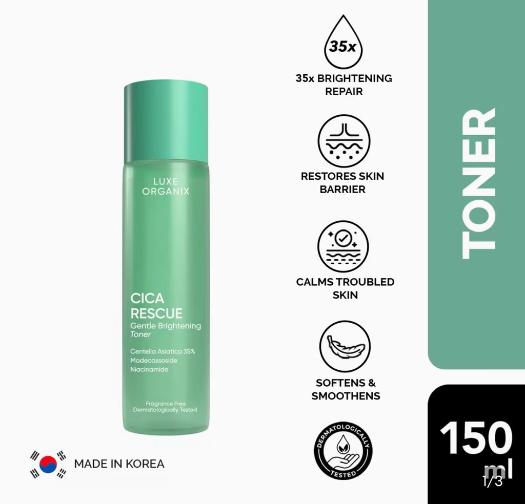 Luxe Organix - Cica Rescue Calming Brightening Toner 150 ml