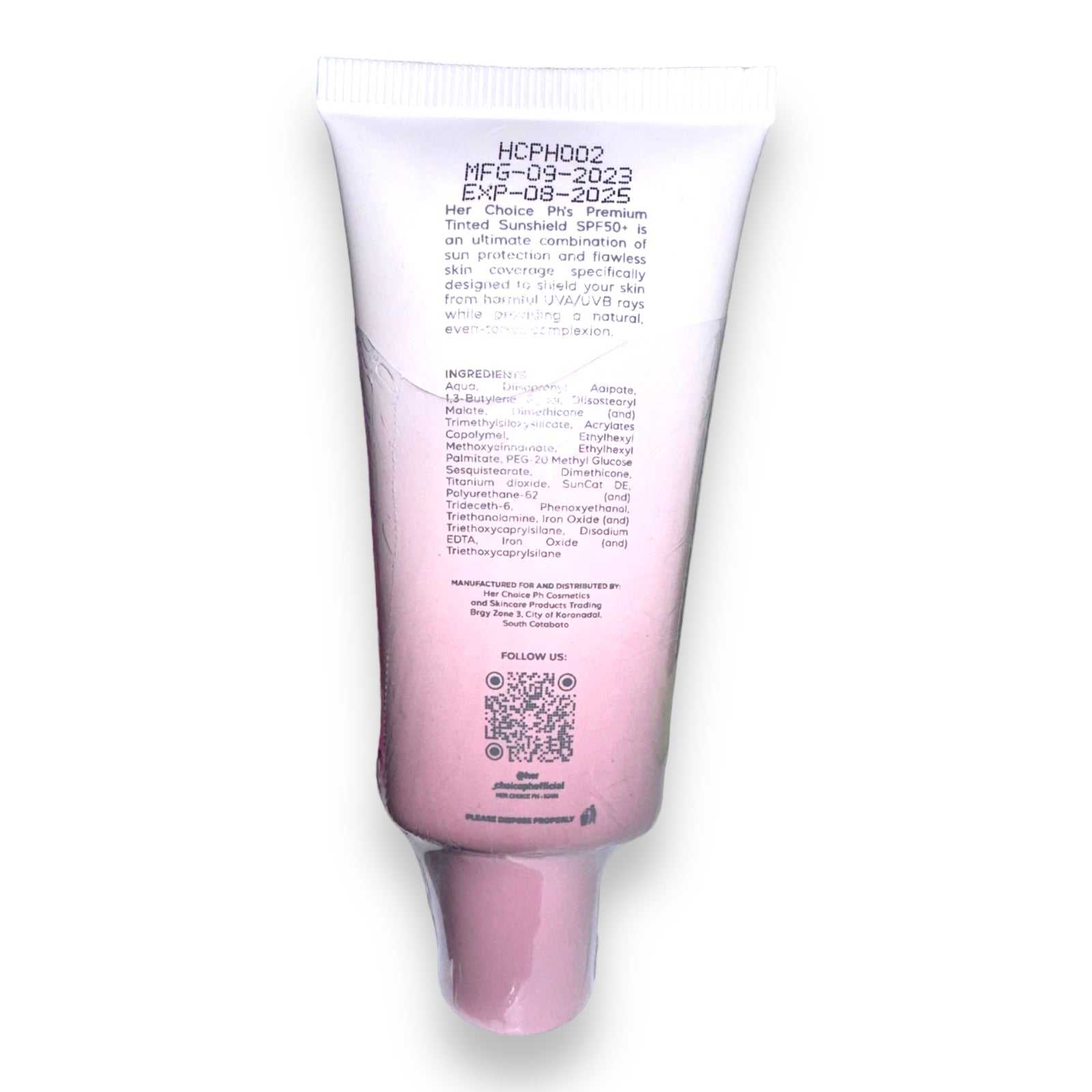 Her Choice PH - Premium Tinted Sunshield SPF 50 - 50g