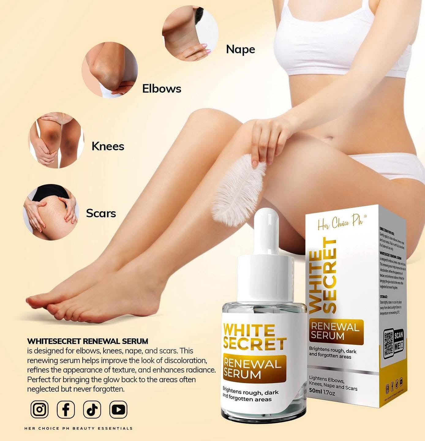Her Choice - White Secret - RENEWAL SERUM 50ml – My Care Kits