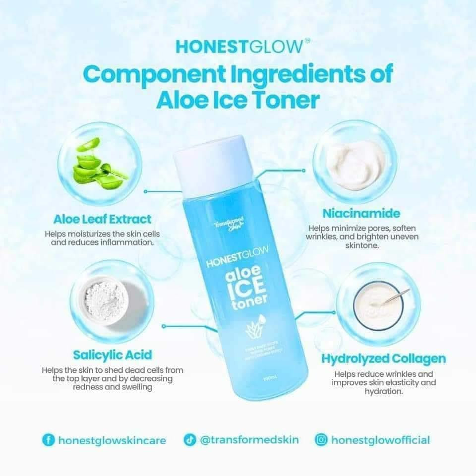 Transformed Skin - Honest Glow - Aloe Ice Toner 60 ML