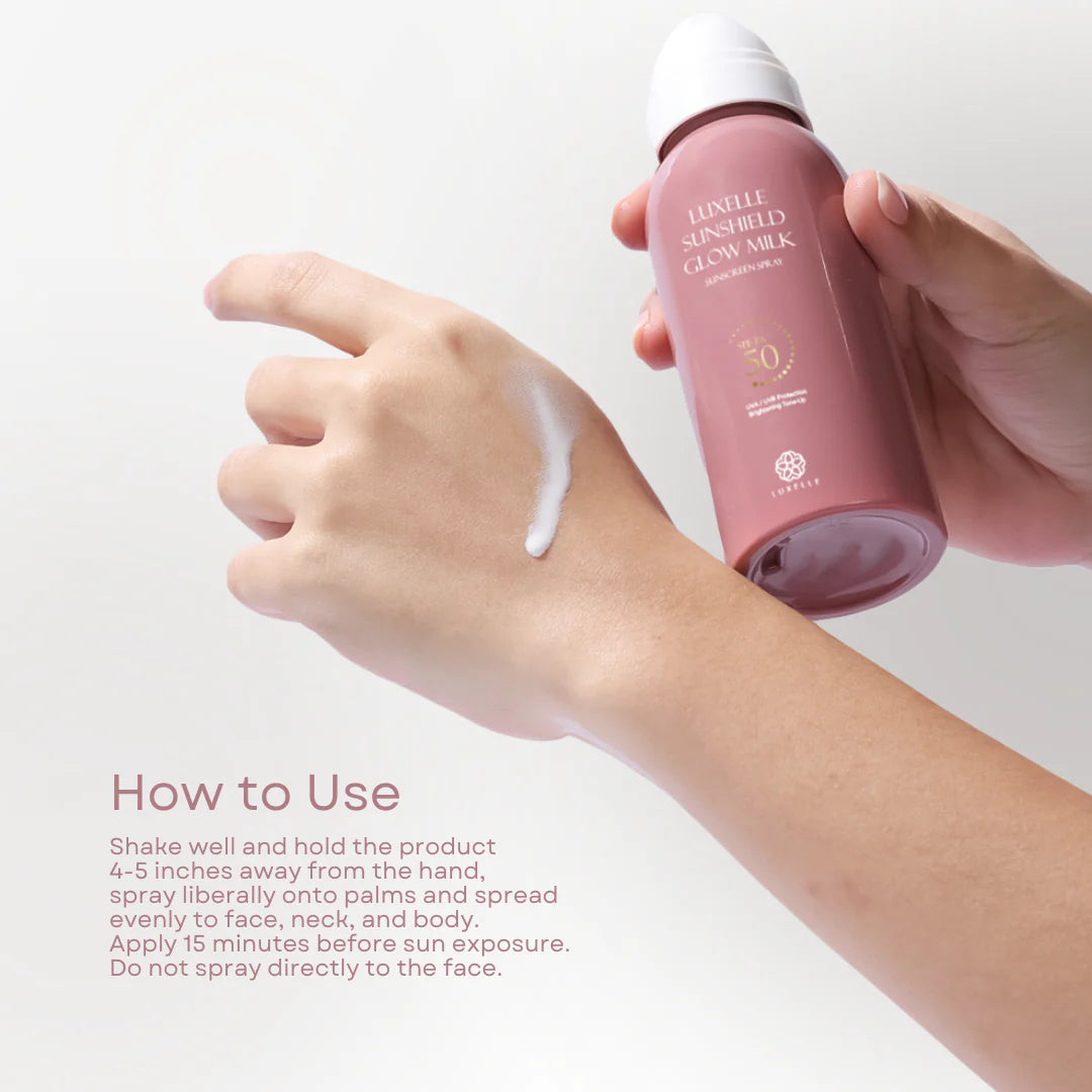 Luxelle - Sunshield Glow Milk SUNSCREEN SPRAY SPF50 PA+++