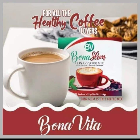 BV - BONA SLIM 15 in 1 Coffee Mix 10 x 15g