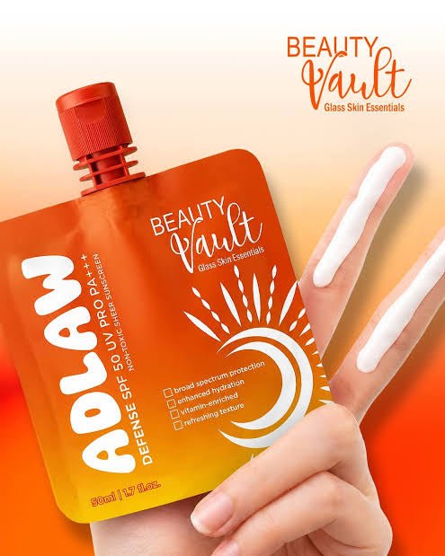 Beauty Vault - ADLAW Defense SPF 50 UV Pro PA++++ Sunscreen – 50ml