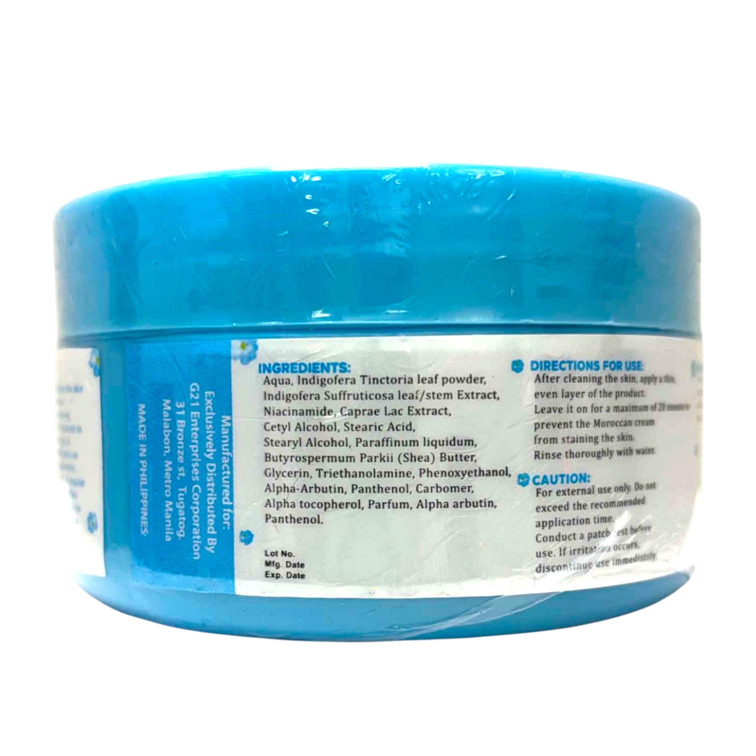 G21 - Morrocan Blue Nila Powder Glow Boosting Mask 200g